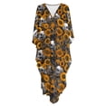 thumbnail image 5 of SEANATIVE Plus Size Kaftan Dress for Women Caftan Beach Cover Up Swimsuit Coverups Stylish Kaftans 2026 Summer Maxi Dress for Hawaii Vacation, Skull Sunflower, 5 of 7