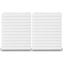 White Classic Elite White Bulk Pillow Cases Standard Size, Thread Count-180 Percale White Pillowcases Standard, Value Pack of White Pillow Cases for Hospital Bed, Dormitory, Hotel | White, 24-Pack