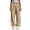 Khaki, variant on Ghalytn Sweatpants Women's Elastic Drawstring Waist, Seam-Decor Wide Leg Soft Fleece Loose Pants with Pockets