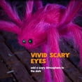 thumbnail image 3 of Joyfy 5 ft Giant Spider Halloween Decorations Outdoor,Poseable Scary Spider Lifelike Hairy Prop for Yard,Haunted House,Tree or Porch Party Decorations,Pink, 3 of 6