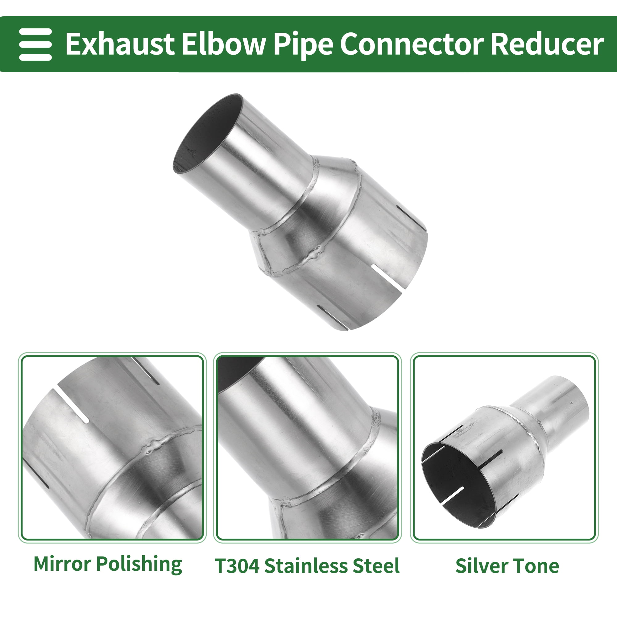 Unique Bargains Easy Use Mandrel Exhaust Bend Elbow Concentric Reducer 2"OD to 3"OD
