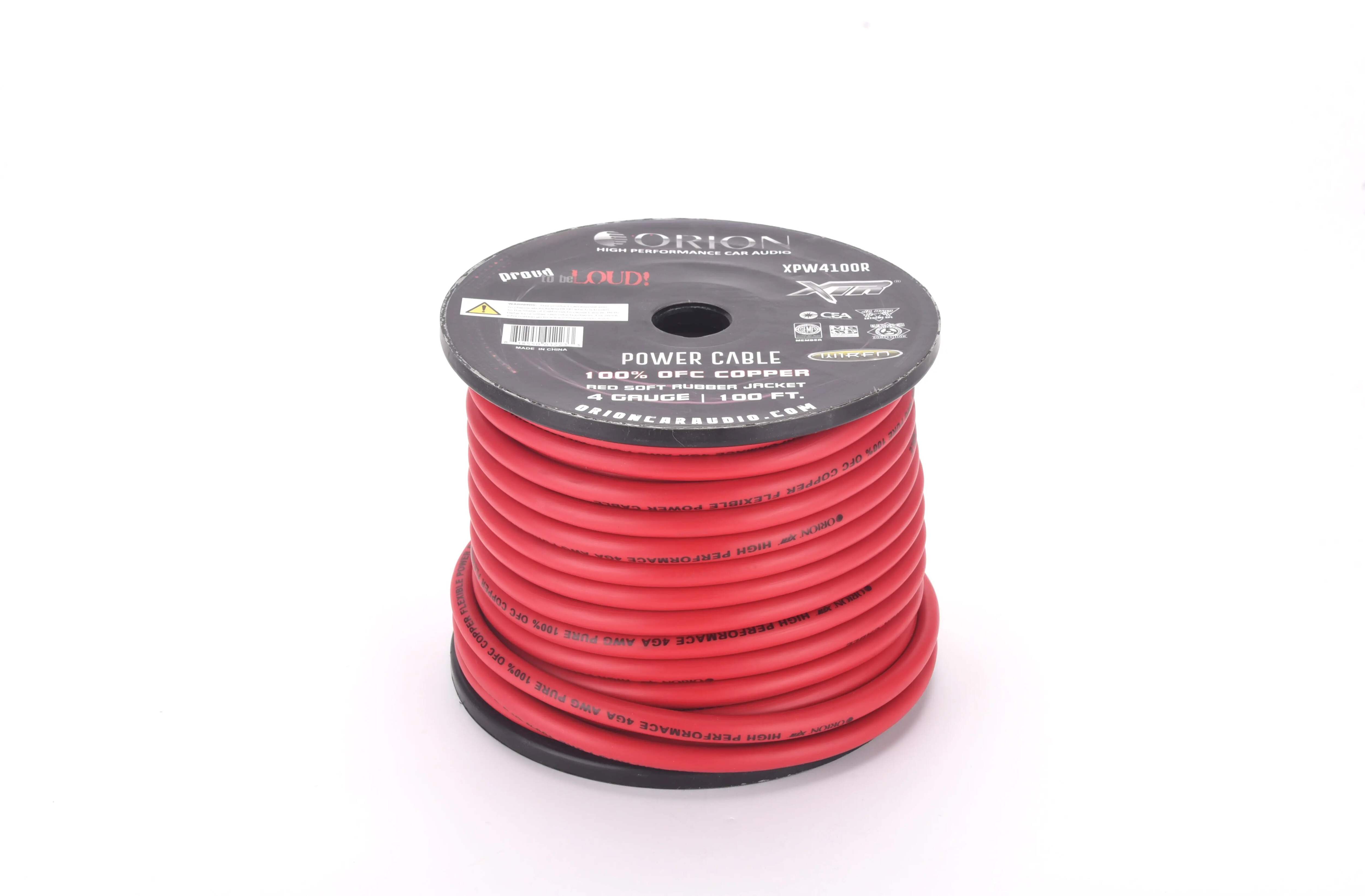 Orion XTR 100% Copper Wire 4 Gauge 100 ft BLUE Jacket