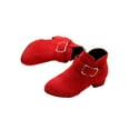 thumbnail image 3 of Ymiytan Fashion Boots for Girl Zip-Up Low Heel Ankle Booties Red 2Y, 3 of 9