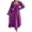 Purple, variant on Women’S Casual Square Neck Long Sleeve Maxi Dress, Smocked Bodice Ruffle Trim Flowy A-Line Swing Dress With Ruffled Hem, Soft Lightweight Polyester Fabric, 1pc, Sizes S M L XL