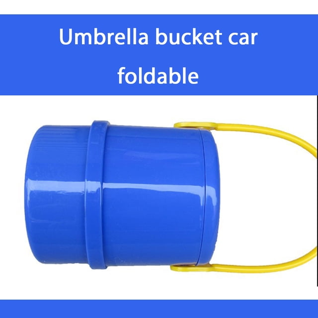 PE Auto Back Seat Umbrella Holder Detachable Bucket Universal Interior Automotive Vehicle Storage Bucket Accessories Random Color