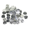 thumbnail image 5 of 50Pcs Foot Printed Heart Charms Beads Bulk for DIY Craft Pendants Bracelet Necklace Earring Keychain Jewelry Making Finding Accessories, 5 of 10
