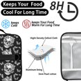 thumbnail image 4 of Skull and Butterfly Gothic Pattern Insulated Lunch Bag with Shoulder Strap and Bottle Holder,Bento School Lunch Bag Box,11x9.5x3.5 Inches, 4 of 5