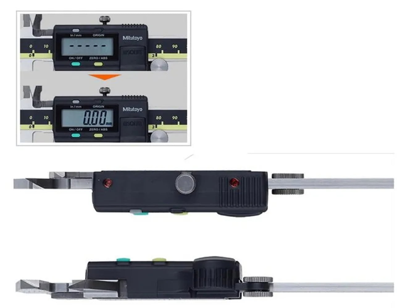 Mitutoyo 500-197-30 Style Digital Caliper Advanced Onsite Sensor AOS Electronic Micrometer Ruler 500 Series, 0" to 8"/0 to 200mm Measuring Range, 0.0005"/0.01mm Resolution, AOS