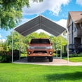 thumbnail image 6 of Quictent 10x20 ft Heavy Duty Carport – Gray Waterproof & UV Protected Steel Frame Garage, Portable Car Canopy Shelter for Vehicle Storage, 6 of 6