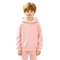 thumbnail image 5 of Xyant Kids Girls Boys Hoodies Cotton Long Sleeve Pullover Hooded Sweatshirts with Pocket (Pink,12-13 Years), 5 of 7