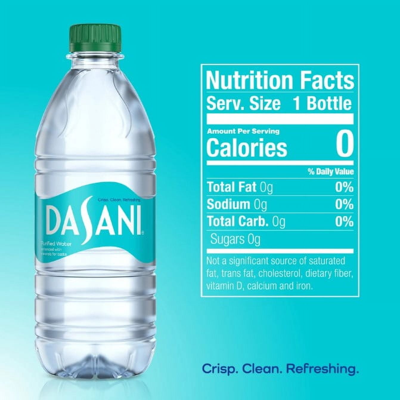 DASANI Purified Water Bottle Enhanced with Minerals 15 Pack16.9 fl oz Plastic Bottle