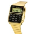 Casio Vintage Digital Calculator Gold Tone Stainless Steel Quartz CA ...