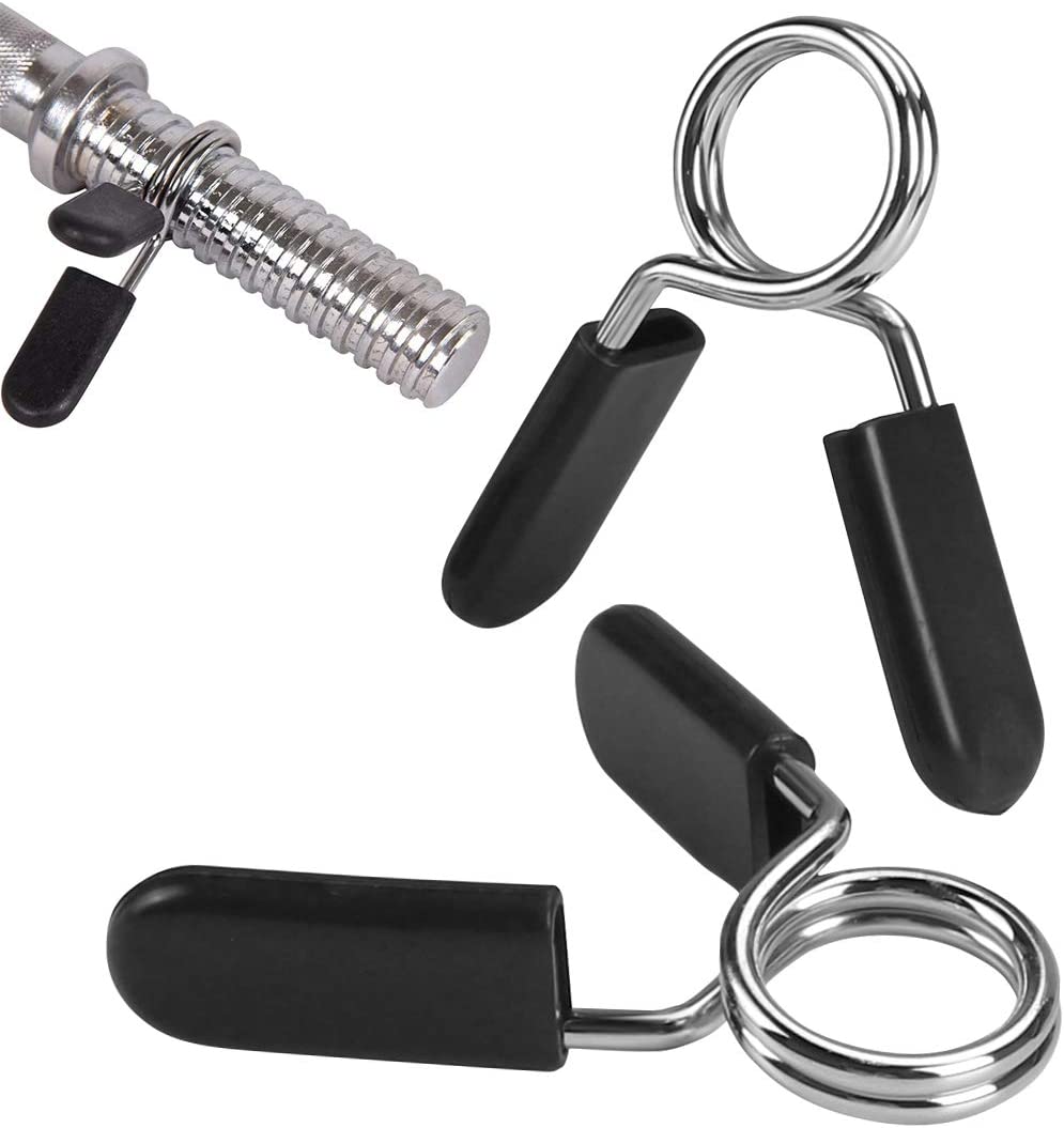 Yozhu Dumbbell Clamp, 2 Pieces Weight Clamps, Spring Loaded Barbell