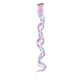 thumbnail image 1 of Zhuge Extensiones de cabello de colores, 12 piezas, 18 pulgadas, extensiones de cabello con clip, mechas largas, onduladas, sintéticas, morado y azul, 1 of 2