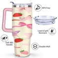 thumbnail image 3 of 40 oz Strawberry Bow Cup with Handle Vacuum Insulated Water Bottle Gift for Travel Commuting, 3 of 7