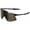 Black, variant on HYPERCRAFT Sport Performance Frameless Sunglasses (Matte Black - HiPER Red Multilayer Mirror Lens)