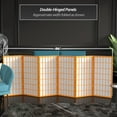 thumbnail image 3 of Red Lantern 3 ft. Short Window Pane Shoji Screen - Honey - 6 Panels, 3 of 7