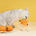 thumbnail image 4 of Juguetes para la dentición de perros, divertidos, interactivos, resistentes a las mordeduras, bonitos juguetes masticables con forma de naranja para perros, cachorros y gatos., 4 of 13