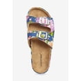 thumbnail image 6 of Comfortview Women's The Maxi Leather-Like Adjustable Slip On Footbed Sandal, 6 of 6