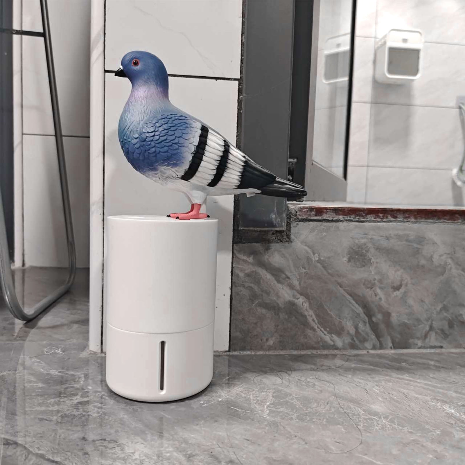 Rupoun Automatic Foaming Hand Soap Dispenser Touchless Blue Bird Induction Refillable ABS Washer for Kitchen Bathroom