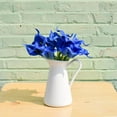 thumbnail image 5 of Morttic 20pcs Artificial Calla Lily Silk Flowers 13.4" for Home Kitchen Wedding Table Decoration (Royal Blue), 5 of 9