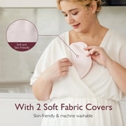 Momcozy Larger Breast Therapy Packs, Hot and Cold Breast Pads with 2 Soft Covers, Breastfeeding Essentials, 2 Pack