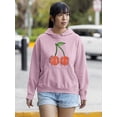 thumbnail image 2 of Out Of This World Cherry Hoodie Women -Image by Shutterstock, Female 3X-Large, 2 of 4