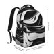 thumbnail image 2 of Fotbe Abstract Black White Swirls Mochila Casual con Estampado para Escuela, Viajes y Actividades al Aire Libre - Duradera, Ligera y Cómoda, 2 of 5