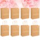 thumbnail image 5 of 50pcs 21x16x8cm Bolsa de papel Kraft Bolsa de papel reutilizable Contenedor de almacenamiento Bolsa al por menor Bolsa de almacenamiento para fiesta de regalo para el hogar (Amarillo), 5 of 5