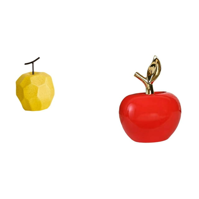 Escultura De Fruta De Porcelana, Adorno Coleccionable, Estatua De Mesa, Decoración Geométrica Para Festivales, Oficina, Obra De Arte De Simulación, Decoración Del Hogar, Figura De Cerámica