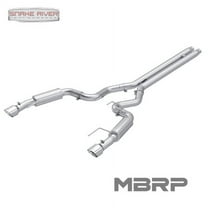 MBRP 2024 Ford Mustang GT S650, 5.0L 3in Dual Split Rear Aluminized Steel