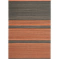 thumbnail image 6 of SAFAVIEH Kilim Aylmer Striped Wool Area Rug, Dark Grey/Orange, 9' x 12', 6 of 7