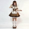 thumbnail image 2 of Levmjia Women Maid Costume Set Short Sleeve Dress Bow Tie Soft Cute Fashion Outfit Halloween Theme Party Carnival Holiday Themed, 2 of 9