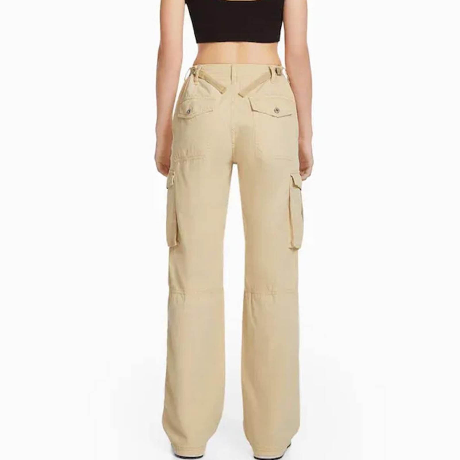 Arazooyi Womens Cargo Pants Casual Denim Beige Trousers Women For  Fashionable Ladies From Cooldh, $23.4