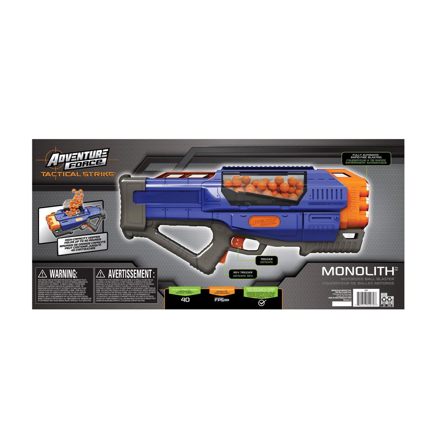 Adventure Force Tactical Strike Monolith Automatic Ball Blaster