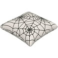 thumbnail image 2 of Halloween Pillow Covers 20x20 Inch Set of 2, White Spider Web Decor Throw Pillows Holiday Halloween Outdoor Decorative Pillows Square Linen Cushion Covers for Home Bed Couch Sofa, 2 of 4