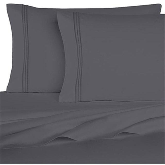 BedClothes 1800 Series 6 Piece Sheet Set - Grey - King