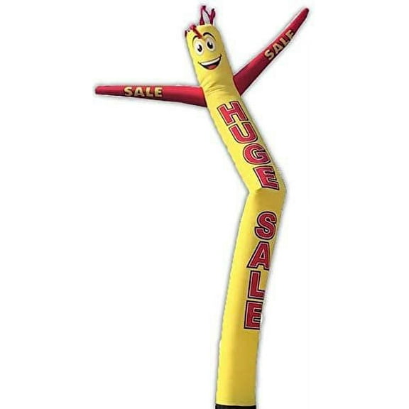 Cobb Promo Inflatable Tube Man Guy Puppet Dancer Waving 18ft - Huge Sale Yellow - Body only, Without air Blower