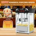 thumbnail image 6 of 12-Ounce Kettle Commercial Tabletop Popcorn Machine, 850W Nostalgia Popcorn Maker With Tempered Glass, Stainless Steel Movie Pop corn Machine for Parties/Events/Home Theater - Black, 6 of 7