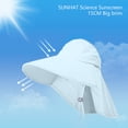 thumbnail image 4 of 100Fens Sun Hat With Shawl Female Outdoor Riding With Hollow Top Sun Hat Gifts For Women, 4 of 6
