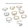 thumbnail image 2 of Jewelry Cz Nose Hoop Nostril Nose Ring Tiny Flower Helix Cartilage Tragus Ring, 2 of 9