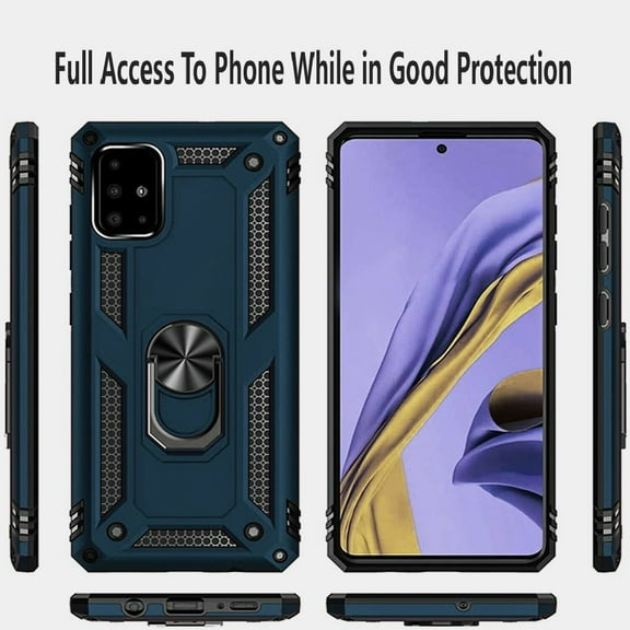 Samsung Galaxy S20 Plus Plus Case, [NOT FIT S20 / S20 ULTRA] Case, STARSHOP Drop Protection Ring Kickstand Cover- Ink Blue