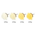 thumbnail image 3 of Uxcell Push Pins Rose Flower Shape Decorative Steel Needle, Yellow 16 Pack, 3 of 5