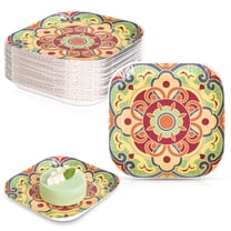 Verdelife Small Paper Plates, 5 inch Party Plates 50 Count, Disposable Plates for Tea Party, Baby Shower, Bridal Shower, Birthday, Wedding and Any Celebration