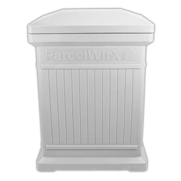 RTS Home Accents ParcelWirx Vertical Large Package Delivery Box with Lift Off Lid, Slate Gray Color