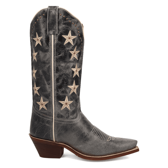 Laredo Womens Serenade Patriotic Snip Toe Pull On Cowboy Mid Calf Boots