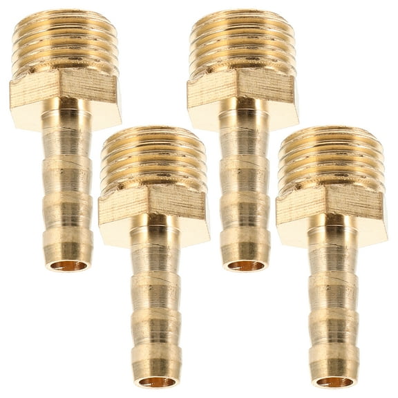4pcs Air Hose Fitting 1/4 x 1/4 inch Barb Connector Straight Fitting