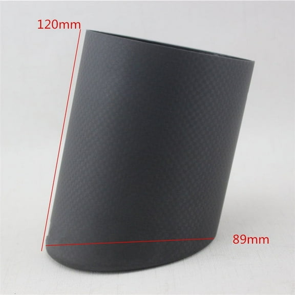 Phyun Car Universal 89mm 100% Real Carbon Fiber Exhaust pipe Cover Exhaust Muffler Pipe Tip Cover Exhaust Tip Accessories