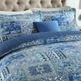 thumbnail image 2 of HoneiLife Cotton Quilt Set 3 Piece Lightweight Quilts Bedding Set, Blue, King, 2 of 7