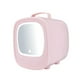 thumbnail image 3 of Mini refrigerador Gloria Refrigerador de maquillaje 6L con espejo de maquillaje LED rosa, 3 of 9